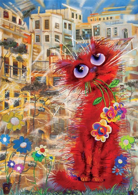 Art Puzzle Kırmızı Kedi 260 Parça Puzzle