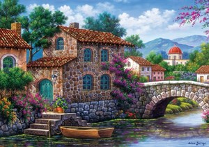 Art Puzzle Çiçekli Kanal 500 Parça Puzzle