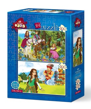 Art Puzzle Prensesin Hayali 2'li 100+100 Parça Yapboz