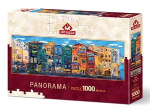 Art Puzzle Renkli Kasaba 1000 Parça Panorama Puzzle